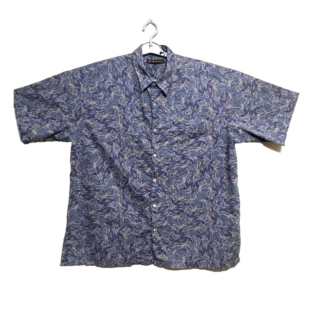 Tori Richard Men's Floral Paisley‎ Design Hawaiian Shirt Size XL